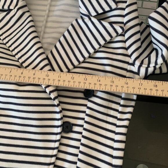 Banana Republic Women's Pique Knit Striped Blazer - Picture 12 of 14